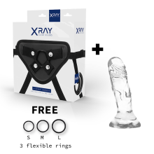 X RAY - HARNESS + CLEAR COCK 12 CM -O- 2.6 CM