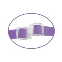 FETISH FANTASY ELITE - VIBRIERENDE DOPPELTE DELIGHT STRAP-ON PURPLE