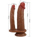 PRETTY LOVE - GORAN DILDO DUPLO REALISTA NATURAL MULATO