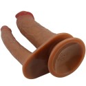 PRETTY LOVE - HULBERT DOPPELTER REALISTISCHER DILDO MIT VIBRATION MULATO