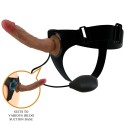 PRETTY LOVE - KYTON UNIVERSAL HARNESS SLIP MIT SQUIRTING DILDO 19 CM MULATO