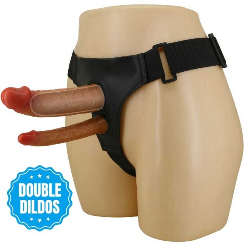 PRETTY LOVE - KEAVEN HARNESS BRIEFS DUPLO DILDO UNIVERSAL E
