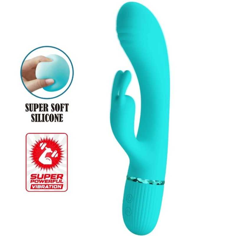 PRETTY LOVE - SCOCCO VIBRATOR RABBIT TÜRKIS PRETTY LOVE - SCOCCO VIBRATOR RABBIT TÜRKIS