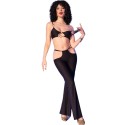 CHILIROSE - CR 4848 CONJUNTO DE SUTIÃ DE RENDA VERMELHA + TANGA