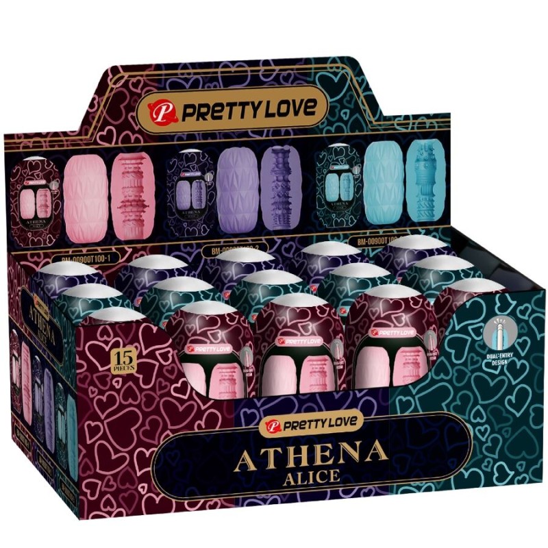 PRETTY LOVE - ATHENA ALICE PACK 15 MASTURBATEURS MASCULINS DIVERS