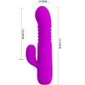 PRETTY LOVE - LEOPOLD VIBRATOR 4 VIBRATIONEN 4 STOSSMODI LILA