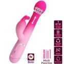 PRETTY LOVE - DEJON 3 IN 1 MULTIFUNZIONE VIBRATORE CONIGLIO ROSA