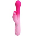 PRETTY LOVE - VIBRATEUR LAPIN MULTIFONCTION 3 EN 1 DEJON ROSE