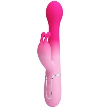 PRETTY LOVE - DEJON 3 IN 1 MULTIFUNZIONE VIBRATORE CONIGLIO ROSA