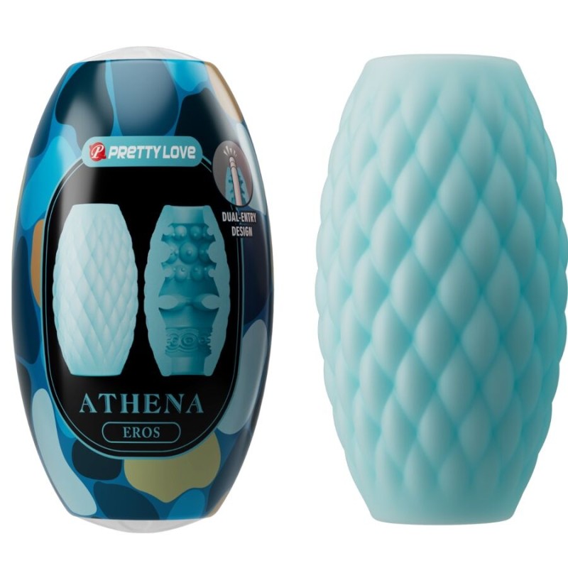 PRETTY LOVE - MASTURBATEUR POUR HOMME EN SILICONE ATHENA EROS BLEU CIEL