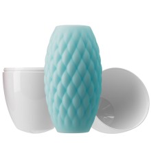 PRETTY LOVE - MASTURBADOR MASCULINO SILICONE ATHENA EROS AZUL CÉU