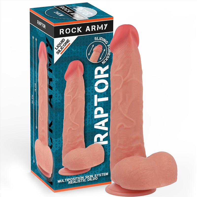 ROCKARMY - RAPTOR SILICONE LIQUIDE 24 CM -O- 4,4 CM