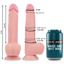 ROCKARMY - FLÜSSIGER SILIKONDILDO PREMIUM SPITFIRE 21 CM -O- 4.62 CM