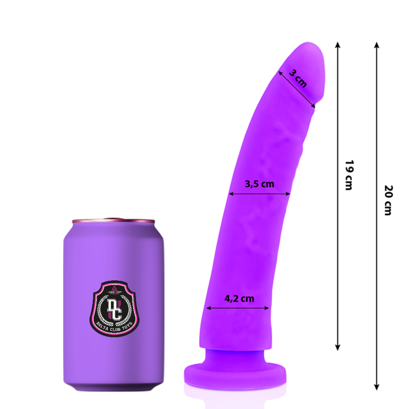 DELTA CLUB - TOYS DILDO MEDICO LILLA IN SILICONE 20 CM -O- 4 CM