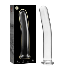 NEBULA SERIES BY IBIZA - MODELLO 8 DILDO IN VETRO BOROSILICATO 14,5 X 2 CM TRASPARENTE