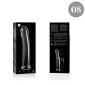 NEBULA SERIES BY IBIZA - MODELO 8 DILDO VIDRO BOROSILICADO 14,5 X 2 CM TRANSPARENTE