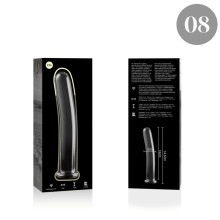 NEBULA SERIES BY IBIZA - MODELL 8 DILDO BOROSILIKATGLAS 14,5 X 2 CM KLAR