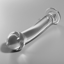 NEBULA SERIES BY IBIZA - MODEL 11 DILDO BOROSILICATE GLASS 16 X 3 CM CLEAR