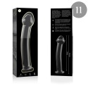 NEBULA SERIES BY IBIZA - MODEL 11 DILDO BOROSILICATE GLASS 16 X 3 CM CLEAR