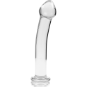 NEBULA SERIES BY IBIZA - MODELLO 11 DILDO IN VETRO BOROSILICATO 16 X 3 CM TRASPARENTE