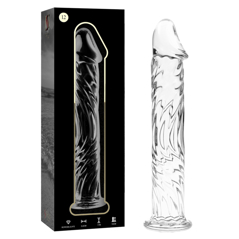 NEBULA SERIES BY IBIZA - MODEL 12 DILDO BOROSILICATE GLASS 17 X 3.5 CM CLEAR