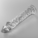 NEBULA SERIES BY IBIZA - MODELL 12 DILDO BOROSILIKATGLAS 17 X 3,5 CM KLAR