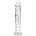 NEBULA SERIES BY IBIZA - MODELL 12 DILDO BOROSILIKATGLAS 17 X 3,5 CM KLAR