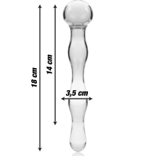 NEBULA SERIES BY IBIZA - MODÈLE 13 GODE EN VERRE BOROSILICATE