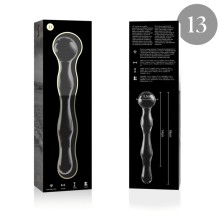 NEBULA SERIES BY IBIZA - MODELL 13 DILDO BOROSILIKATGLAS 18 X 3,5 CM KLAR