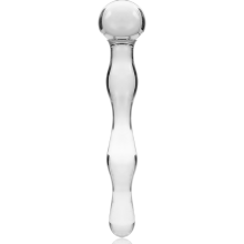 NEBULA SERIES BY IBIZA - MODEL 13 DILDO BOROSILICATE GLASS 18 X 3.5 CM CLEAR