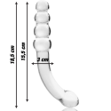 NEBULA SERIES BY IBIZA - MODEL 14 DILDO BOROSILICATE GLASS 18.5 X 3 CM CLEAR