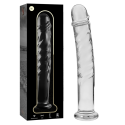 NEBULA SERIES BY IBIZA - MODELL 16 DILDO BOROSILIKATGLAS 18,5 X 3 CM KLAR