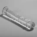 NEBULA SERIES BY IBIZA - MODEL 16 DILDO BOROSILICATE GLASS 18.5 X 3 CM CLEAR