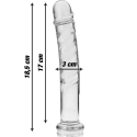 NEBULA SERIES BY IBIZA - MODEL 16 DILDO BOROSILICATE GLASS 18.5 X 3 CM CLEAR