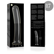 NEBULA SERIES BY IBIZA - MODELL 17 DILDO BOROSILIKATGLAS 18,5 X 3 CM KLAR