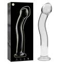 NEBULA SERIES BY IBIZA - MODELLO 18 DILDO IN VETRO BOROSILICATO 18,5 X 3,5 CM TRASPARENTE