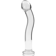 NEBULA SERIES BY IBIZA - MODEL 18 DILDO BOROSILICATE GLASS 18.5 X 3.5 CM CLEAR