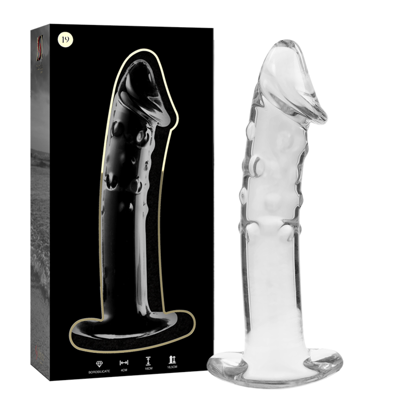 NEBULA SERIES BY IBIZA - MODELL 19 DILDO BOROSILIKATGLAS 18,5 X 4 CM KLAR