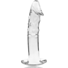 NEBULA SERIES BY IBIZA - MODEL 19 DILDO BOROSILICATE GLASS 18.5 X 4 CM CLEAR