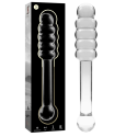 NEBULA SERIES BY IBIZA - MODELLO 20 DILDO IN VETRO BOROSILICATO 20,5 X 3 CM TRASPARENTE