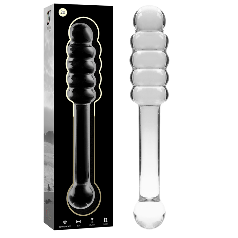 NEBULA SERIES BY IBIZA - MODELL 20 DILDO BOROSILIKATGLAS 20,5 X 3 CM KLAR