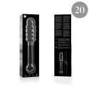 NEBULA SERIES BY IBIZA - MODEL 20 DILDO BOROSILICATE GLASS 20.5 X 3 CM CLEAR