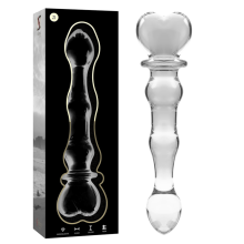 NEBULA SERIES BY IBIZA - MODELL 21 DILDO BOROSILIKATGLAS 20,5 X 3,5 CM KLAR