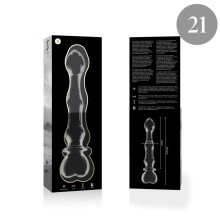 NEBULA SERIES BY IBIZA - MODEL 21 DILDO BOROSILICATE GLASS 20.5 X 3.5 CM CLEAR