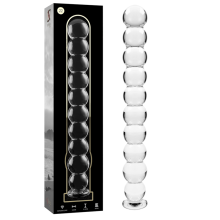 NEBULA SERIES BY IBIZA - MODEL 22 DILDO BOROSILICATE GLASS 21.5 X 2.5 CM CLEAR