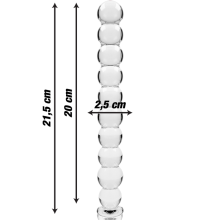 NEBULA SERIES BY IBIZA - MODELL 22 DILDO BOROSILIKATGLAS 21,5 X 2,5 CM KLAR