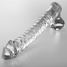 NEBULA SERIES BY IBIZA - MODEL 23 DILDO BOROSILICATE GLASS 21.5 X 4 CM CLEAR