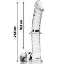 NEBULA SERIES BY IBIZA - MODELL 23 DILDO BOROSILIKATGLAS 21,5 X 4 CM KLAR