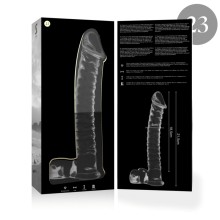 NEBULA SERIES BY IBIZA - MODELO 23 DILDO VIDRO BOROSILICADO 21,5 X 4 CM TRANSPARENTE