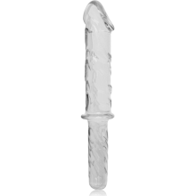 NEBULA SERIES BY IBIZA - MODEL 24 DILDO BOROSILICATE GLASS 28.5 X 5 CM CLEAR